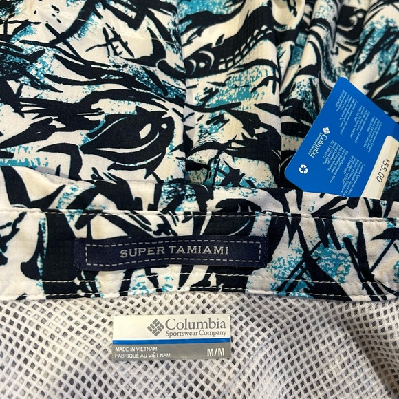 Columbia PFG Omni-Shade UPF 40 Fish Print Shirt - Picture 11 of 14